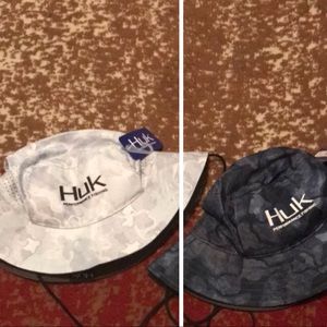 Huk fishing gear: bucket hats. (1 for $20 or 2 for $30) Only the dark ones left!